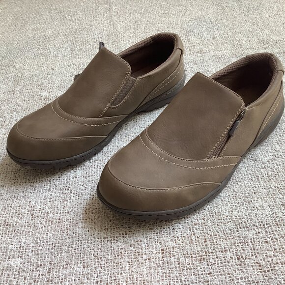 Dr Scholl's Wide Width Brown Slip on Shoe Sz 9W NWT - Picture 2 of 10